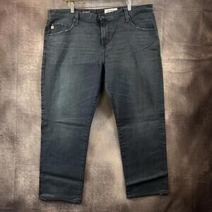 AG Adriano Goldschmied The Graduate Tailored Leg Jeans Men's‎ 40x29 Dark Wash